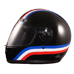 [HM00054048009] หมวกกันน็อค Vintage RS Triple ดำ-แดง